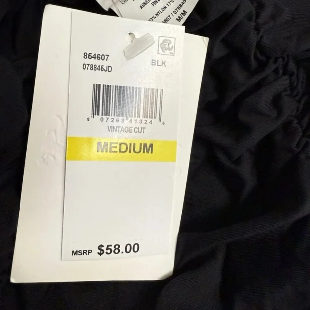 Becca Women’s Black High Rise Bikini Bottom Size M